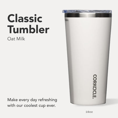 Classic Tumbler 24 oz Triple Insulated, Cacao | Cold Up to 9 Hours, Hot Up to 3 Hours, Triple Insulated, Sliding Lid, Cupholder Friendly, Non-Slip Bottom