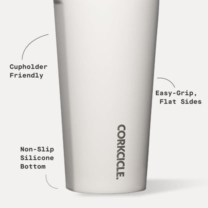 Classic Tumbler 24 oz Triple Insulated, Cacao | Cold Up to 9 Hours, Hot Up to 3 Hours, Triple Insulated, Sliding Lid, Cupholder Friendly, Non-Slip Bottom