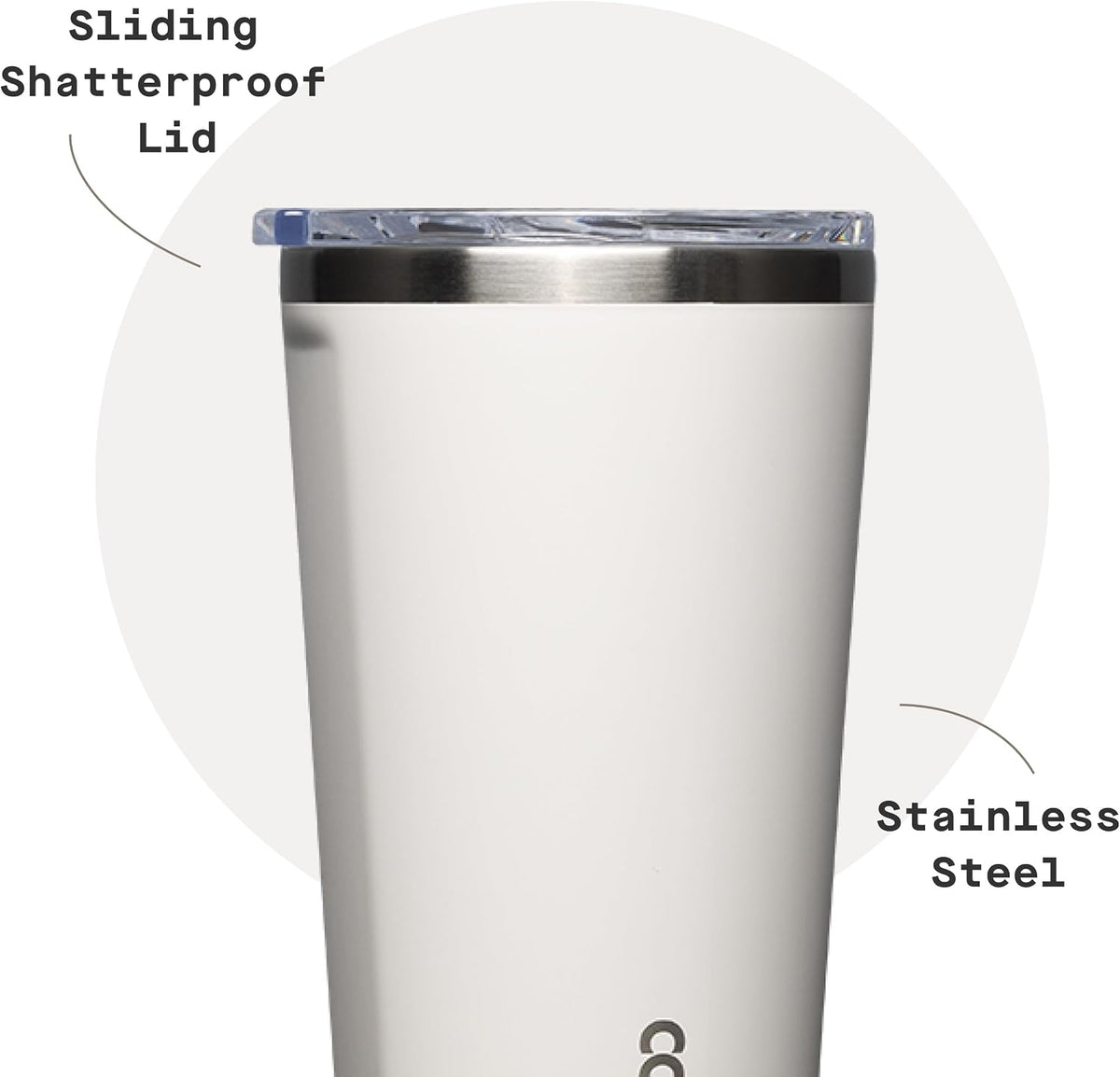 Classic Tumbler 24 oz Triple Insulated, Cacao | Cold Up to 9 Hours, Hot Up to 3 Hours, Triple Insulated, Sliding Lid, Cupholder Friendly, Non-Slip Bottom