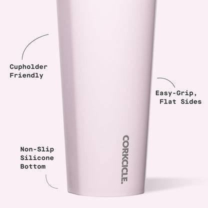 Classic Tumbler 24 oz Triple Insulated, Cacao | Cold Up to 9 Hours, Hot Up to 3 Hours, Triple Insulated, Sliding Lid, Cupholder Friendly, Non-Slip Bottom