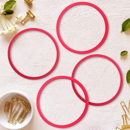 6pcs Gasket Replacement for Owala 40oz Tumbler, Rubber Lid Seal Ring Water Bottle Accessories Replacement Part Compatible with Owala 40oz Stainless Steel Cup (Pink)