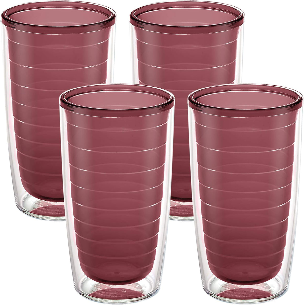 Tervis Clear & Colorful Tabletop Made in USA Double Walled Insulated Tumbler Travel Cup Keeps Drinks Cold & Hot, 16oz Mug, Clear | Double-wall insulation, keeps drinks hot or cold, made in USA