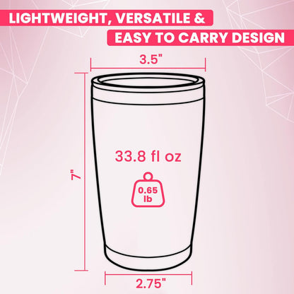 Double Wall Tumbler 20 oz Made from Durable Stainless Steel for Hot and Cold Drinks - Insulated Travel Mug for Coffee Tea Wine with Leak Proof Lid for Travel Hiking Camping Gifts - Graphite