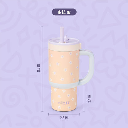 Oasis 18oz Insulated Stainless Steel Kids Tumbler with Straw, Glacier