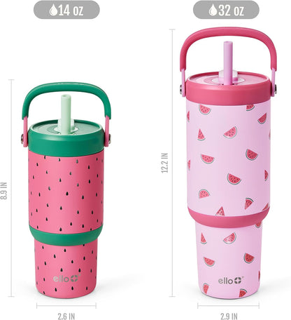 Oasis 18oz Insulated Stainless Steel Kids Tumbler with Straw, Glacier
