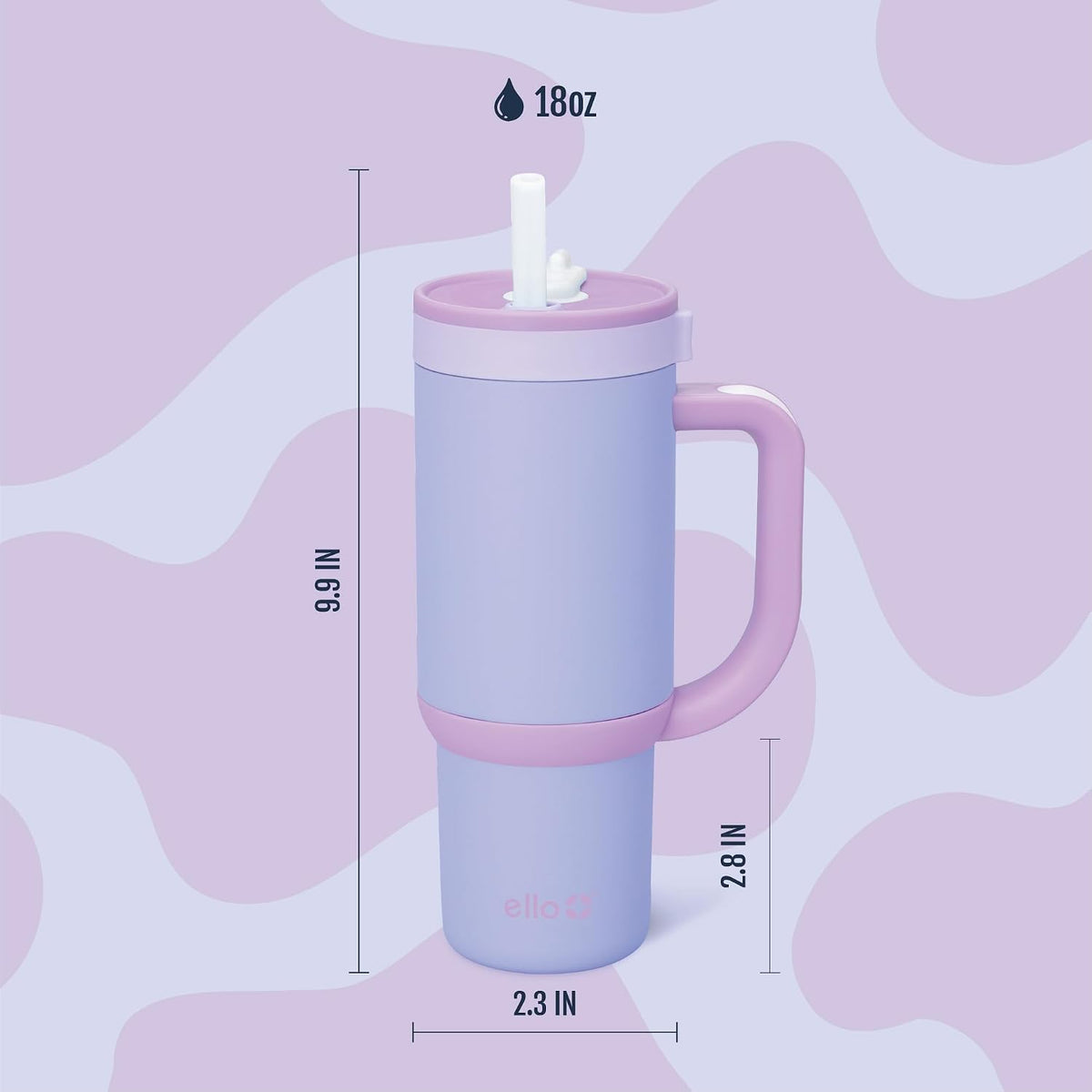Oasis 18oz Insulated Stainless Steel Kids Tumbler with Straw, Glacier