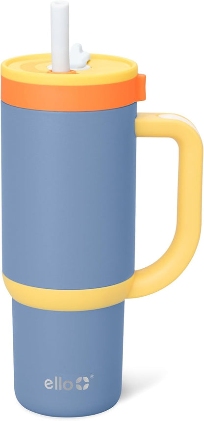 Oasis 18oz Insulated Stainless Steel Kids Tumbler with Straw, Glacier