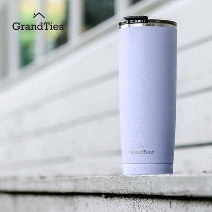 Insulated Coffee Tumbler Cup w/Tritan Lid | Leak Proof, Reusable, Double Walled Vacuum Stainless Steel Water Bottle Travel Mug | Thermal Cups for Hot and Cold Drinks | 20oz | Periwinkle