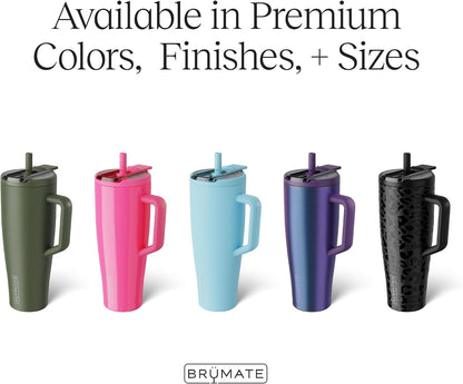 Era Flip 30oz Tumbler with 100% Leakproof Covered Straw Lid | Hygienic Covered Straw | Insulated Stainless Steel Water Bottle with Handle | Cup Holder Friendly | BPA-Free (Sage)