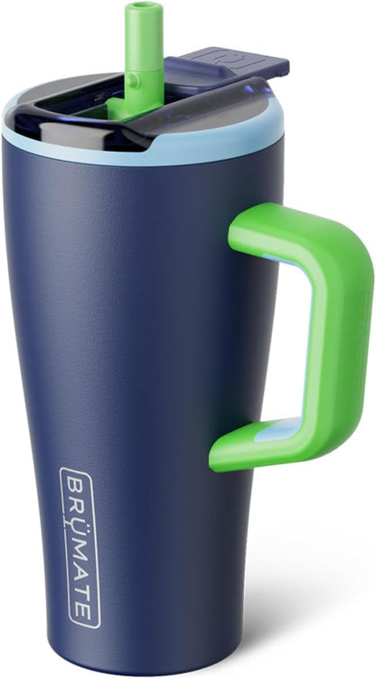 Era Flip 30oz Tumbler with 100% Leakproof Covered Straw Lid | Hygienic Covered Straw | Insulated Stainless Steel Water Bottle with Handle | Cup Holder Friendly | BPA-Free (Sage)