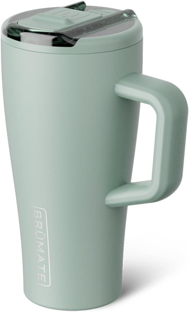 Era Flip 30oz Tumbler with 100% Leakproof Covered Straw Lid | Hygienic Covered Straw | Insulated Stainless Steel Water Bottle with Handle | Cup Holder Friendly | BPA-Free (Sage)