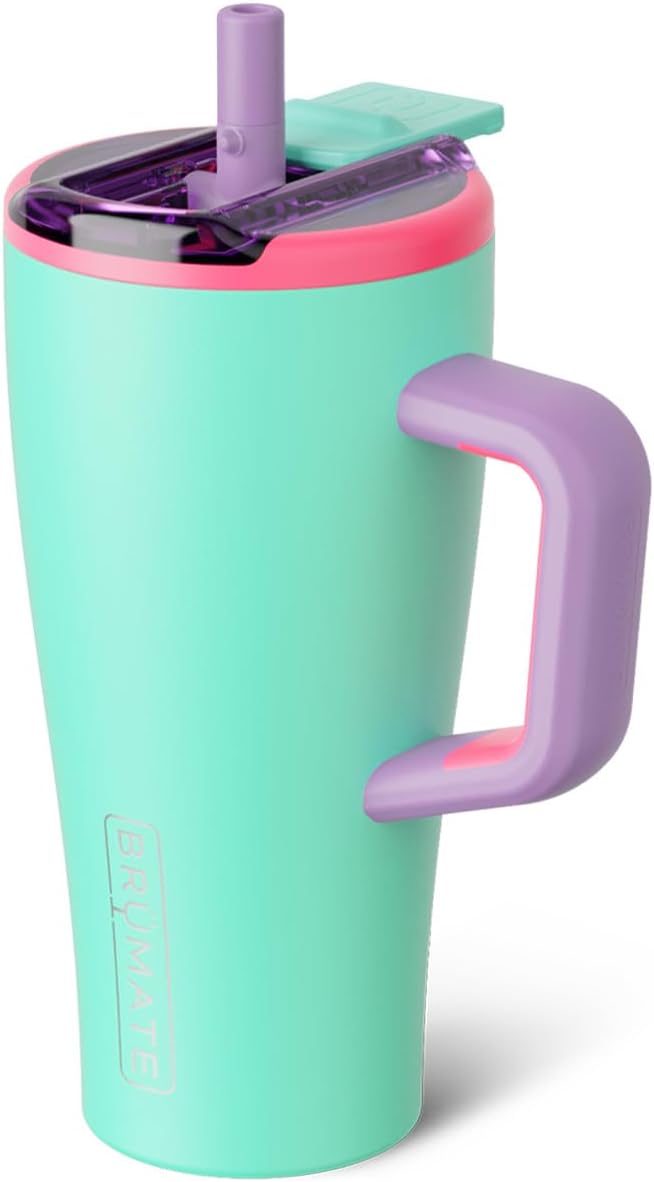 Era Flip 30oz Tumbler with 100% Leakproof Covered Straw Lid | Hygienic Covered Straw | Insulated Stainless Steel Water Bottle with Handle | Cup Holder Friendly | BPA-Free (Sage)