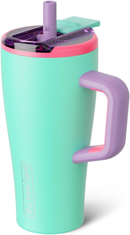 Era Flip 30oz Tumbler with 100% Leakproof Covered Straw Lid | Hygienic Covered Straw | Insulated Stainless Steel Water Bottle with Handle | Cup Holder Friendly | BPA-Free (Sage)