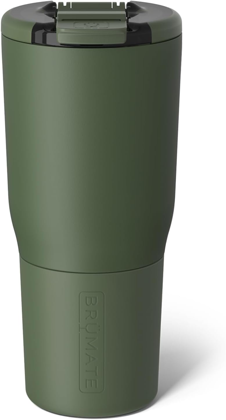 Nav 25oz Insulated Travel Tumbler, Dune | 100% Leakproof BevLock Lid, Insulated Stainless Steel, Locking Flip Lid, Silicone Sleeve, 4+ Hrs Hot