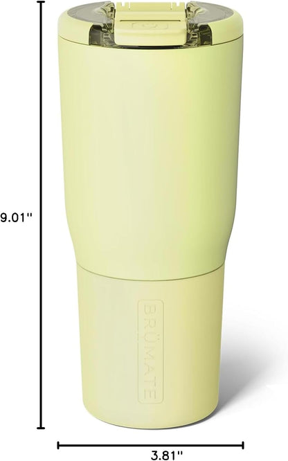 Nav 25oz Insulated Travel Tumbler, Dune | 100% Leakproof BevLock Lid, Insulated Stainless Steel, Locking Flip Lid, Silicone Sleeve, 4+ Hrs Hot