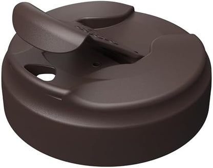 Commuter Travel Mug - Insulated Stainless Steel Reusable Coffee Cup with Spillproof Flip Lid - 16oz/454ml - Chocolate