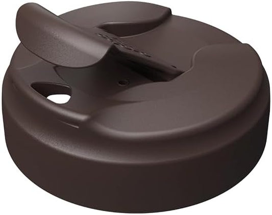 Commuter Travel Mug - Insulated Stainless Steel Reusable Coffee Cup with Spillproof Flip Lid - 16oz/454ml - Chocolate
