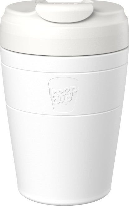 Commuter Travel Mug - Insulated Stainless Steel Reusable Coffee Cup with Spillproof Flip Lid - 16oz/454ml - Chocolate