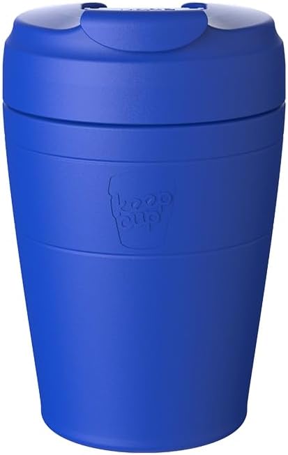 Commuter Travel Mug - Insulated Stainless Steel Reusable Coffee Cup with Spillproof Flip Lid - 16oz/454ml - Chocolate