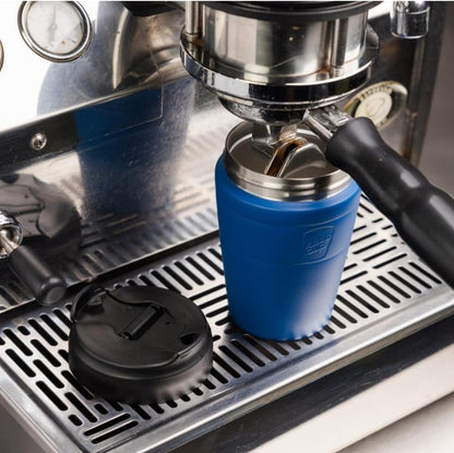 Commuter Travel Mug - Insulated Stainless Steel Reusable Coffee Cup with Spillproof Flip Lid - 16oz/454ml - Chocolate