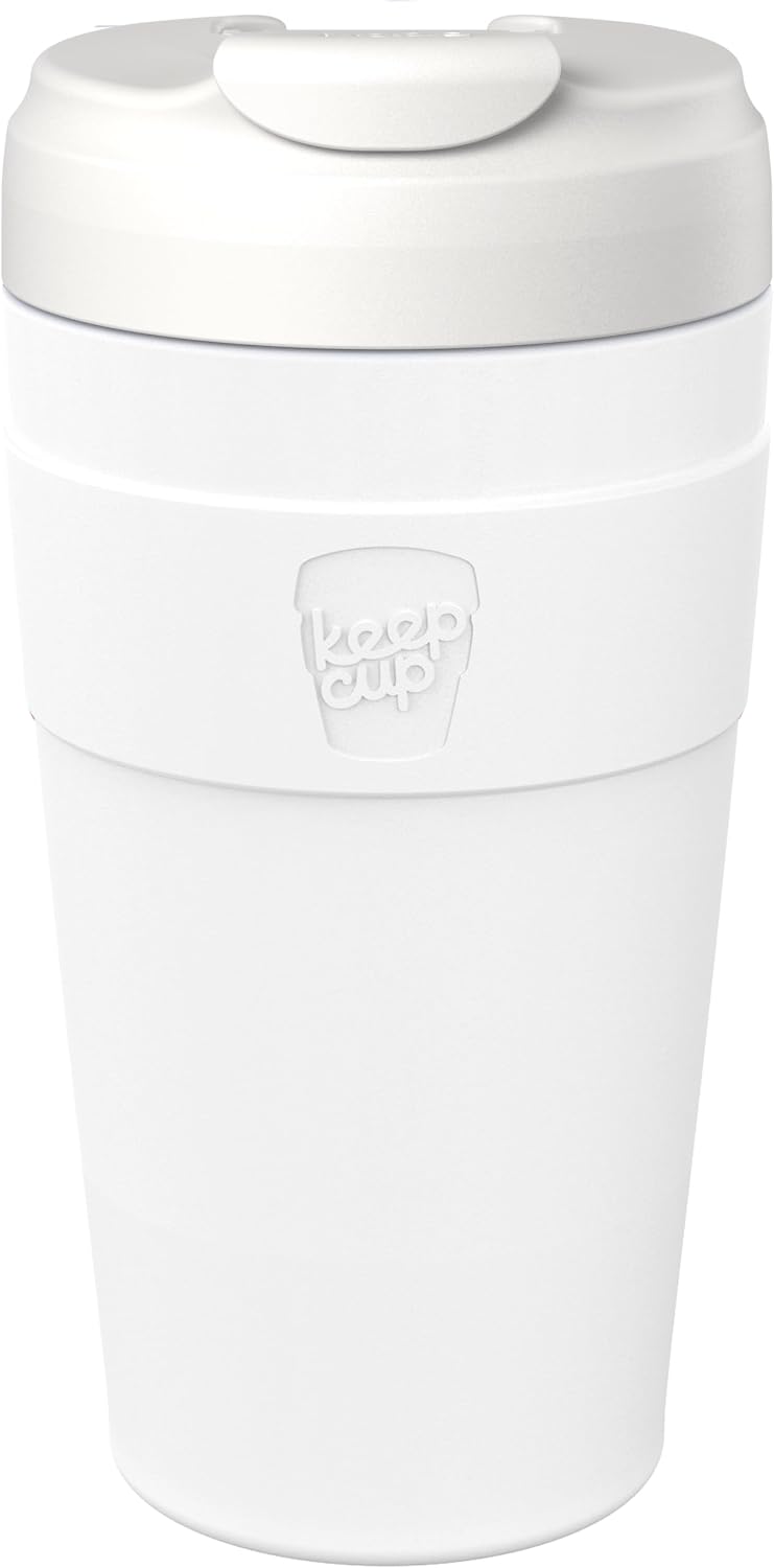 Commuter Travel Mug - Insulated Stainless Steel Reusable Coffee Cup with Spillproof Flip Lid - 16oz/454ml - Chocolate