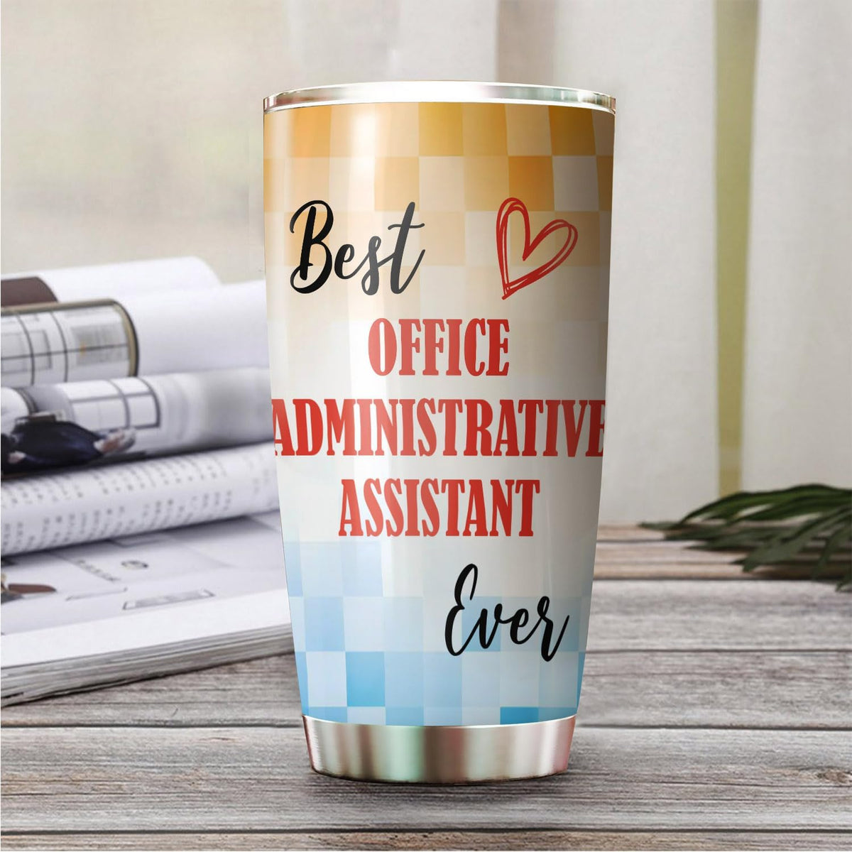 Best Lacrosse Coach Ever Tumbler Stainless Steel 20oz, Office Gifts Women Men Work Friends Coworker, Driking Coffee Cup For Birthday Christmas - Colors L