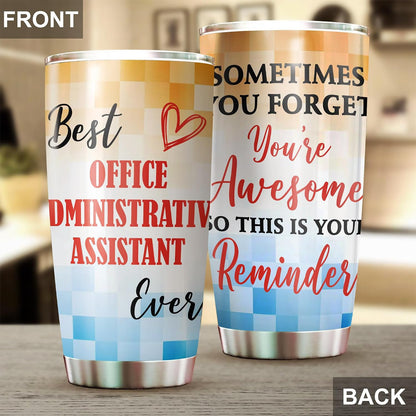 Best Lacrosse Coach Ever Tumbler Stainless Steel 20oz, Office Gifts Women Men Work Friends Coworker, Driking Coffee Cup For Birthday Christmas - Colors L