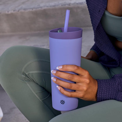 Tumbler 2-in-1 Stainless Steel Shaker Bottle 24 oz, Moon Mist