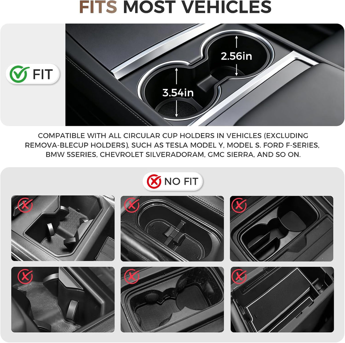 Car Tray and Cup Holders, 360° Rotating Car Desk for Laptop, Upgraded Steering Wheel Tray, Car Food Tray Table for Eating, Automatic Center Console Cup Holder Universal Fit