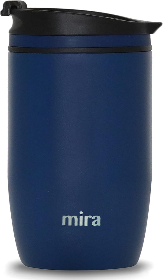 16 oz Travel Coffee Mug - Insulated Stainless Steel Tumbler with Screw Lid - French Granite