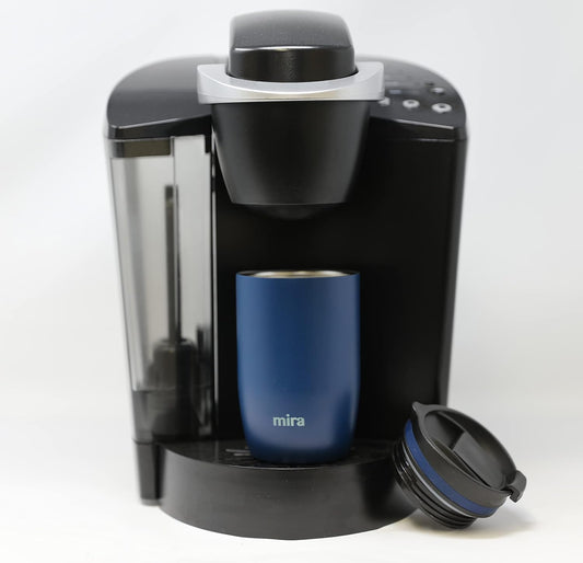 16 oz Travel Coffee Mug - Insulated Stainless Steel Tumbler with Screw Lid - French Granite