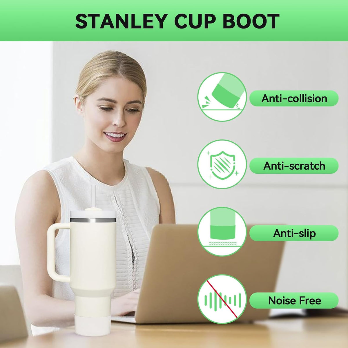 2PCS for Stanley Boot Quencher Adventure 40oz 30oz IceFlow 20oz 30oz