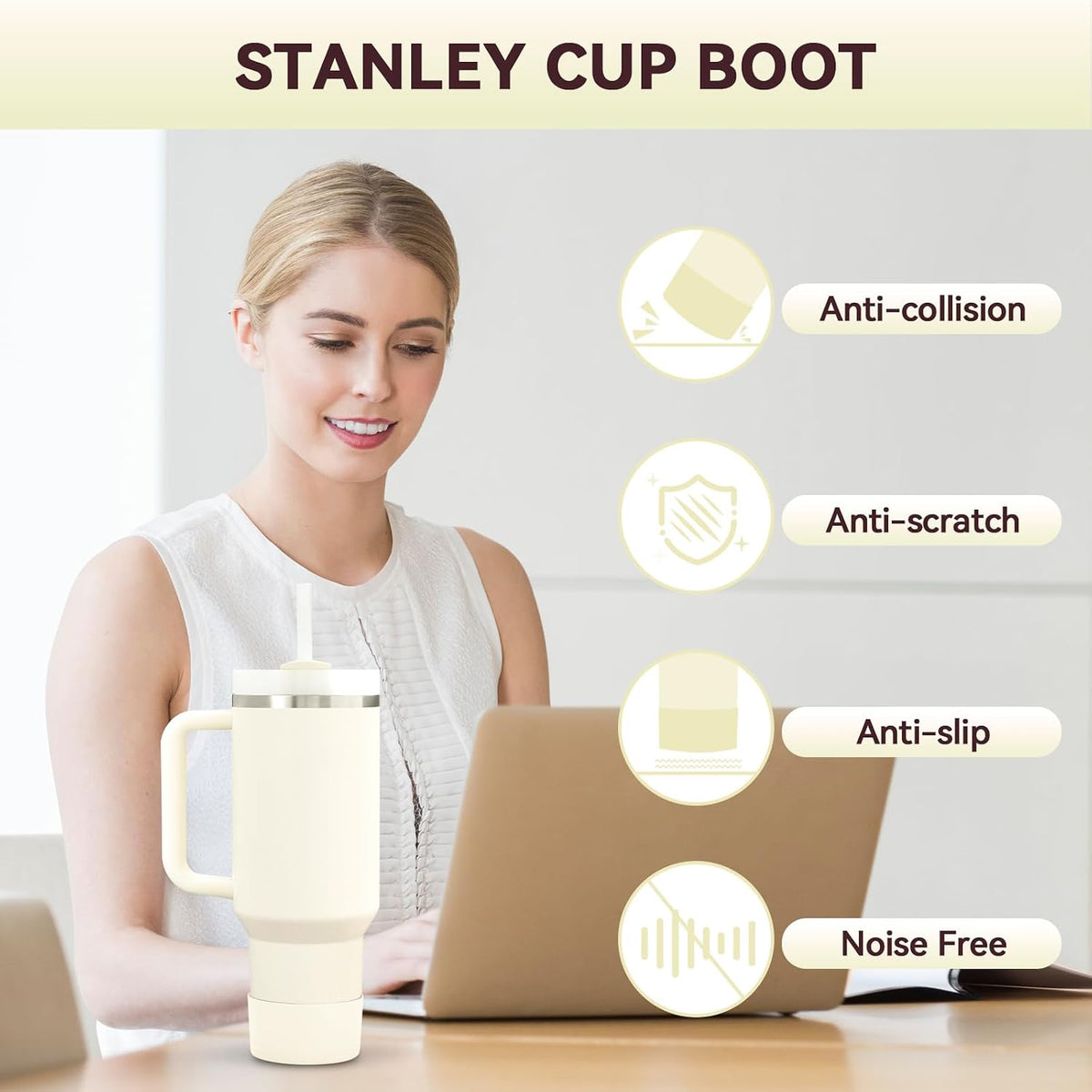 2PCS for Stanley Boot Quencher Adventure 40oz 30oz IceFlow 20oz 30oz