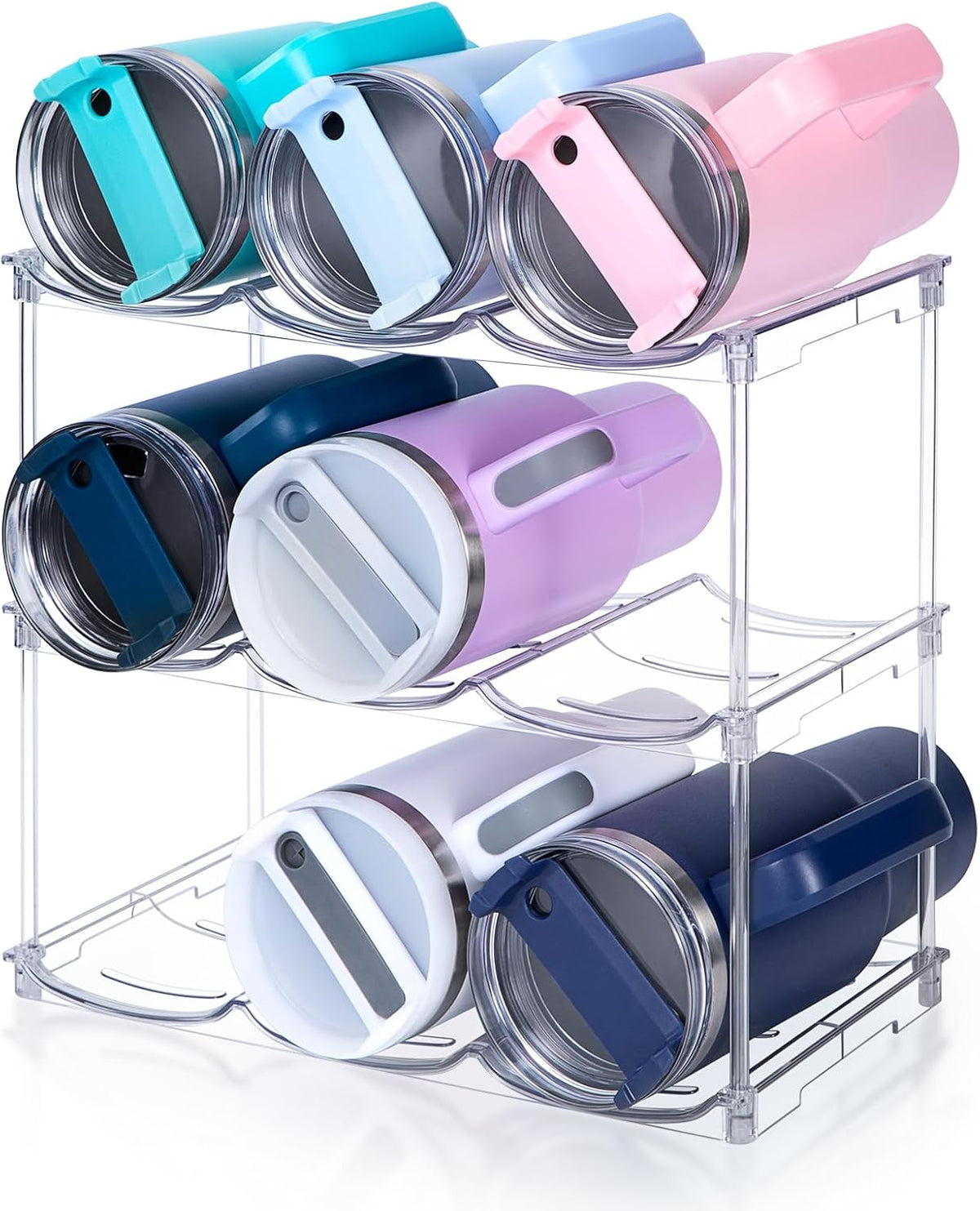 Stackable Water Bottle Organizer for Stanley 40 oz Tumbler