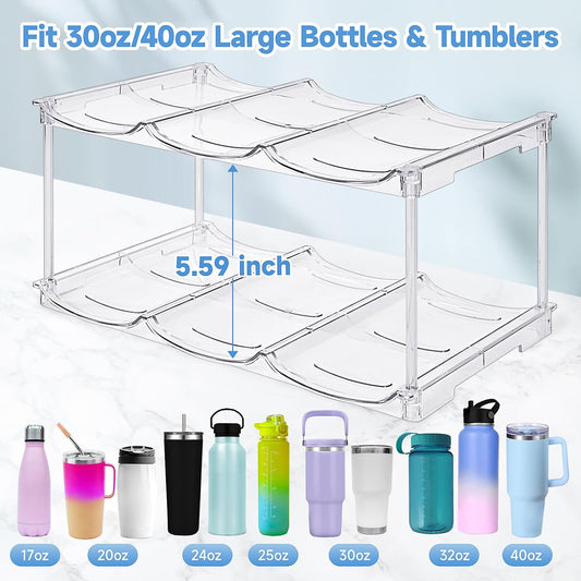Stackable Water Bottle Organizer for Stanley 40 oz Tumbler