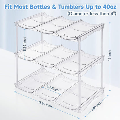 Stackable Water Bottle Organizer for Stanley 40 oz Tumbler