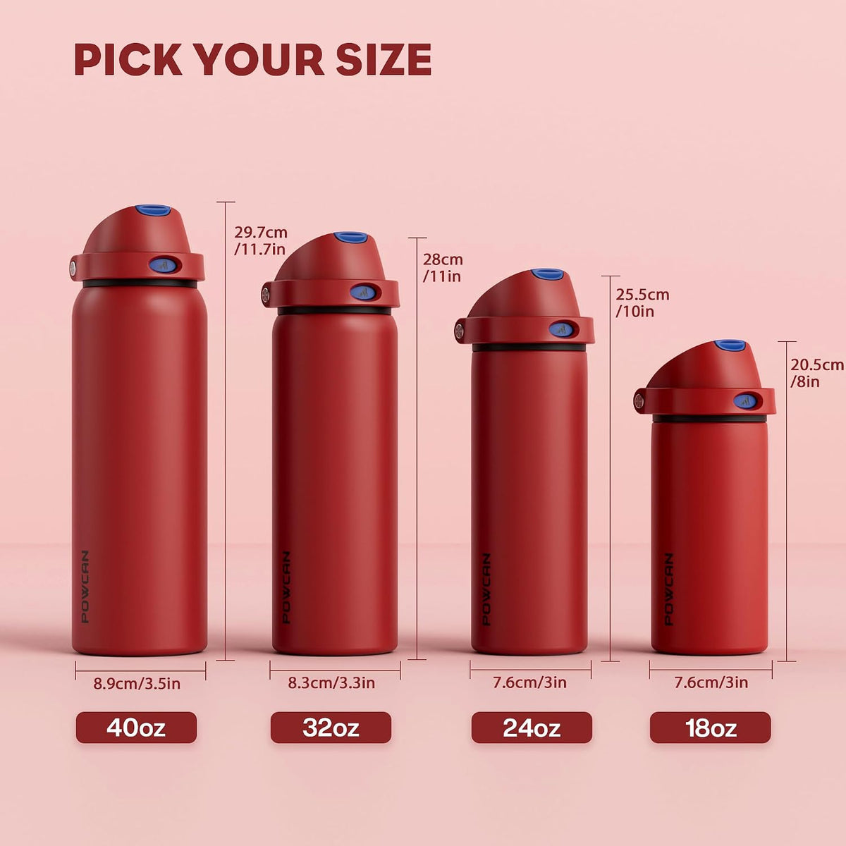 24 oz Travel Water Bottle: 2-in-1 Push-Button Spout & Quick-Flip Straw, Leakproof, Cold 24Hrs, Fits Car Cup Holder, Stainless Steel Cup for Sports, School, Commute, Camping (Mouse's Mischief) - Colors A