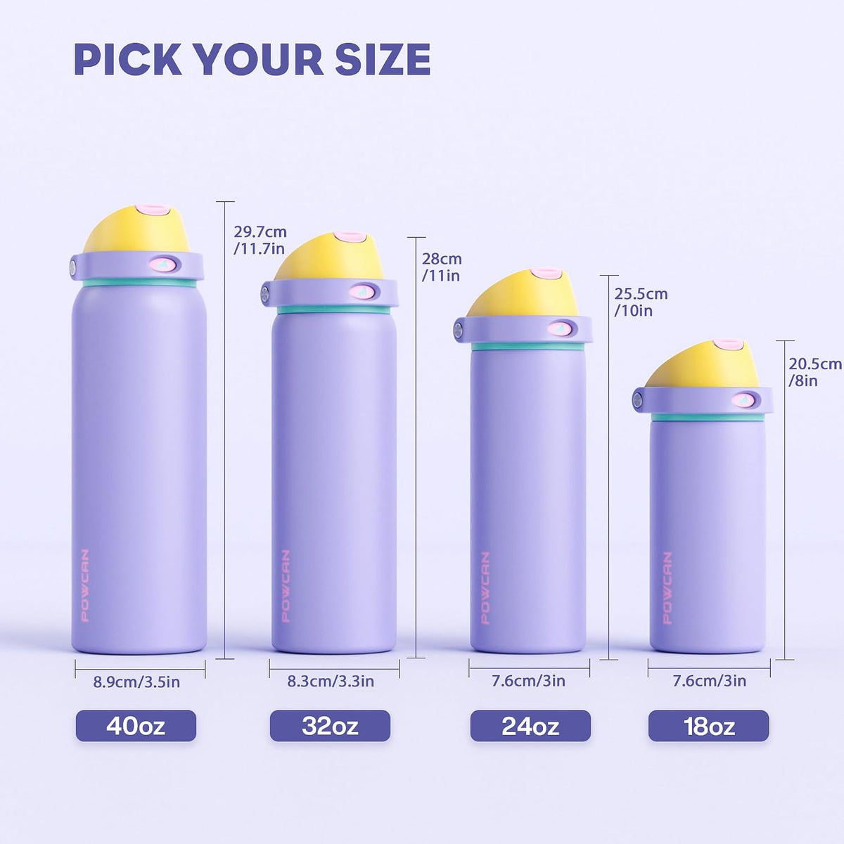 24 oz Travel Water Bottle: 2-in-1 Push-Button Spout & Quick-Flip Straw, Leakproof, Cold 24Hrs, Fits Car Cup Holder, Stainless Steel Cup for Sports, School, Commute, Camping (Mouse's Mischief) - Colors A