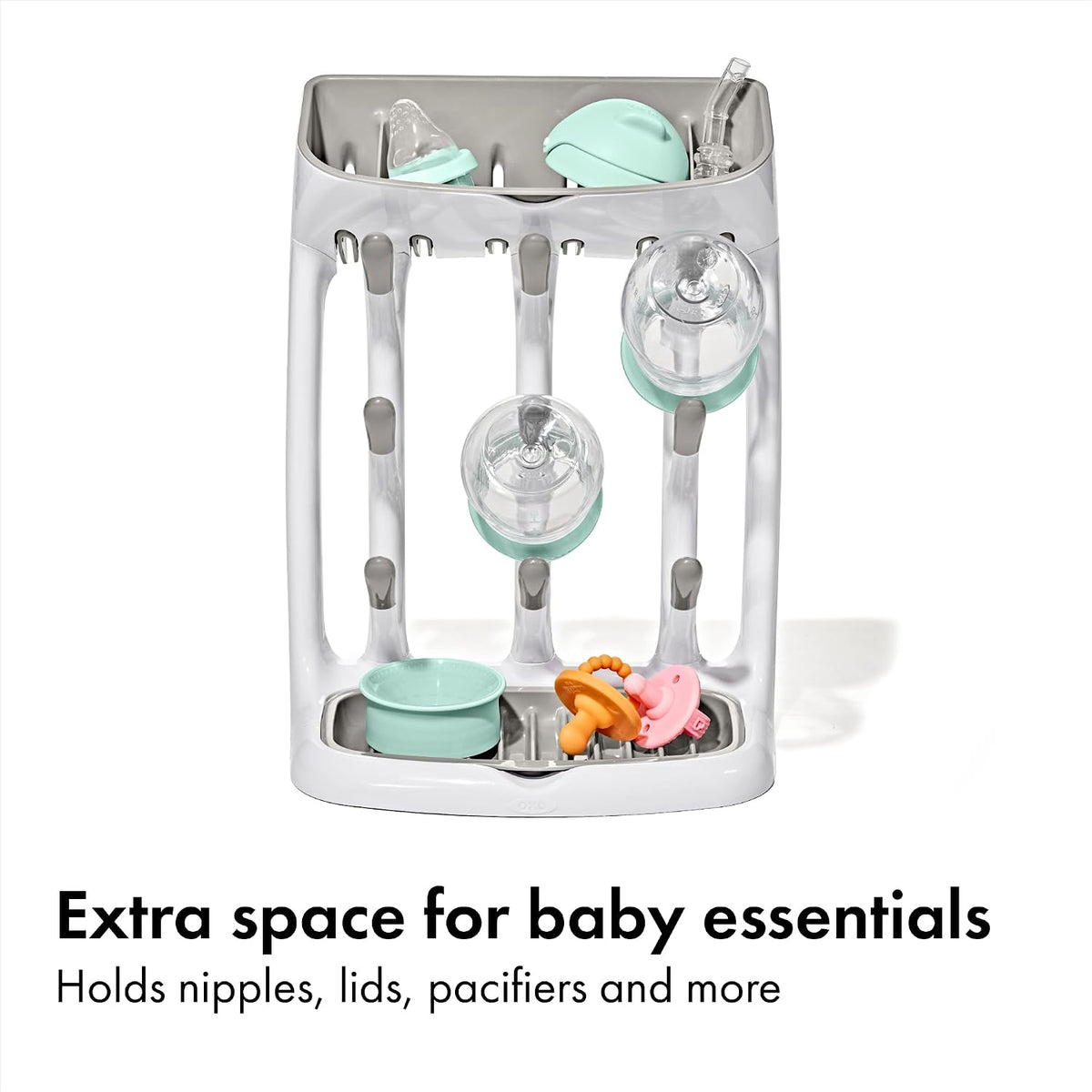 Baby Bottle Drying Rack with Drain Board, Portable Drying Rack