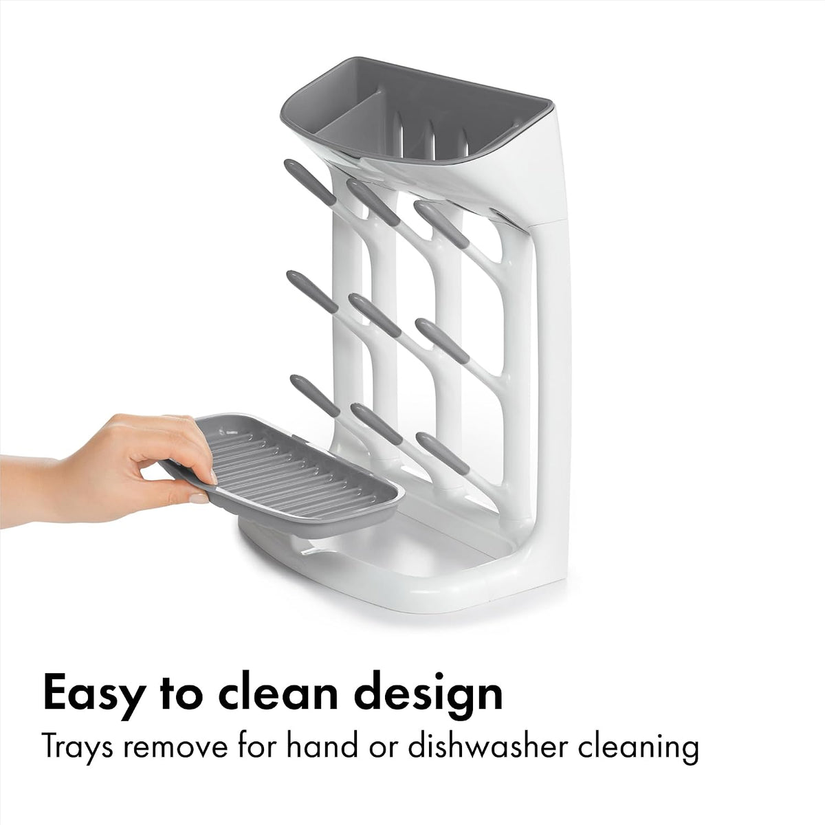 Baby Bottle Drying Rack with Drain Board, Portable Drying Rack