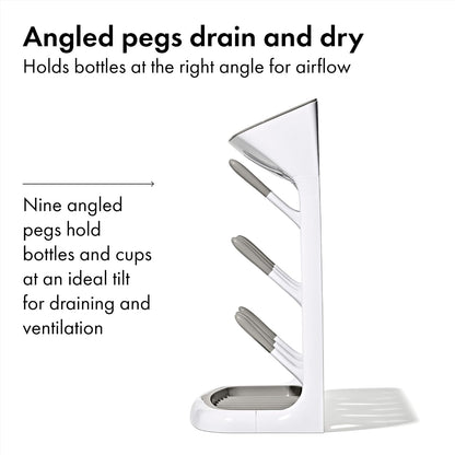Baby Bottle Drying Rack with Drain Board, Portable Drying Rack