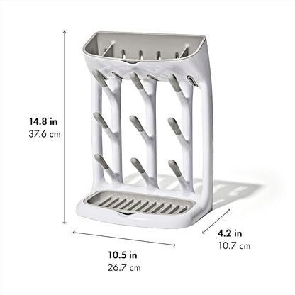 Baby Bottle Drying Rack with Drain Board, Portable Drying Rack