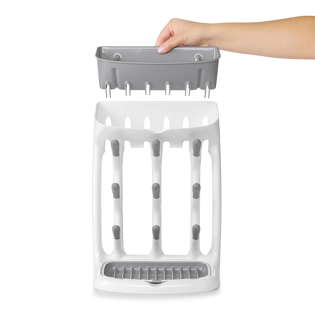 Baby Bottle Drying Rack with Drain Board, Portable Drying Rack