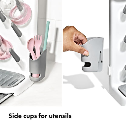 Baby Bottle Drying Rack with Drain Board, Portable Drying Rack
