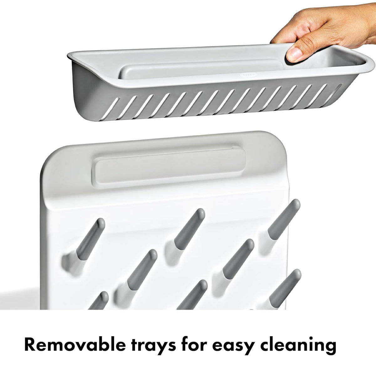 Baby Bottle Drying Rack with Drain Board, Portable Drying Rack