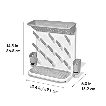 Baby Bottle Drying Rack with Drain Board, Portable Drying Rack
