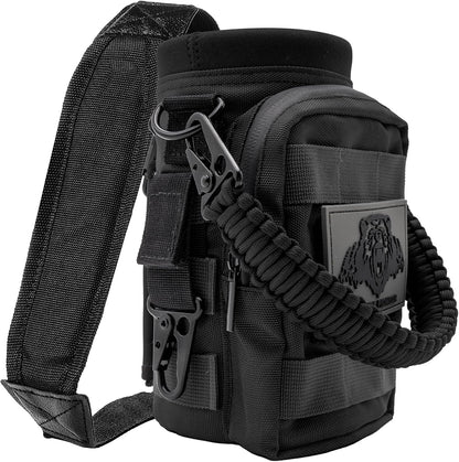 32 64 128oz Tactical Water Bottle Pouch, MOLLE Bottle Holder