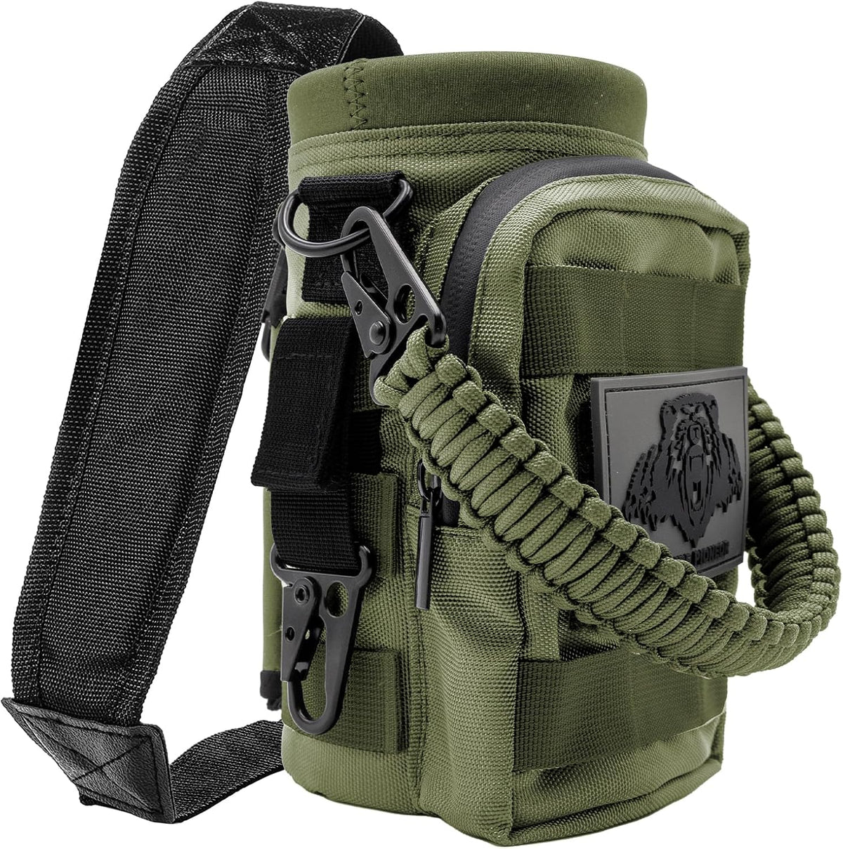 32 64 128oz Tactical Water Bottle Pouch, MOLLE Bottle Holder