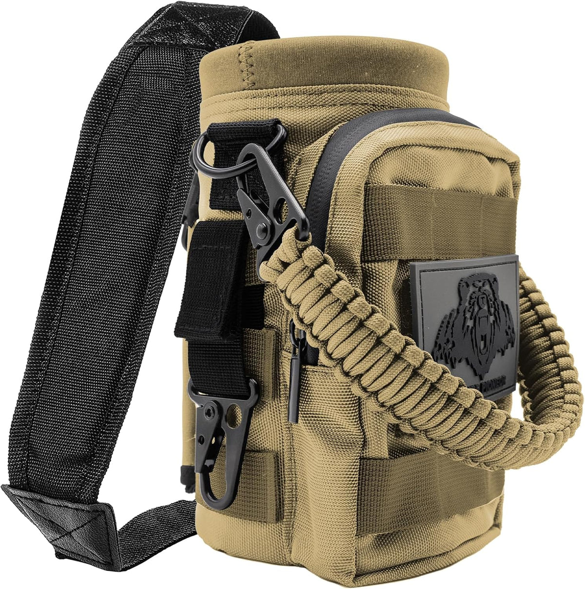 32 64 128oz Tactical Water Bottle Pouch, MOLLE Bottle Holder