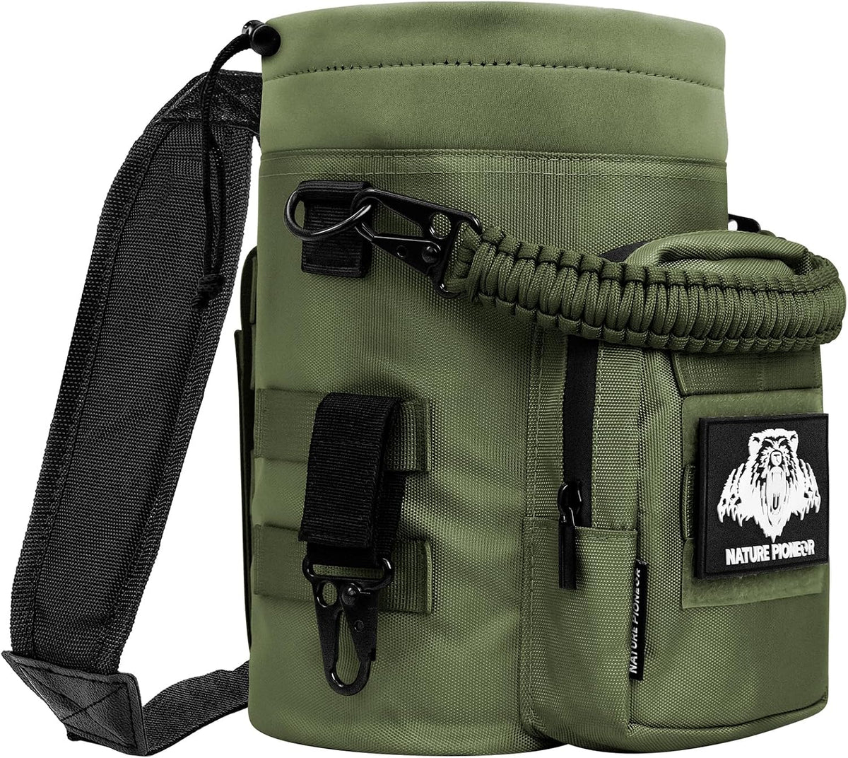 32 64 128oz Tactical Water Bottle Pouch, MOLLE Bottle Holder